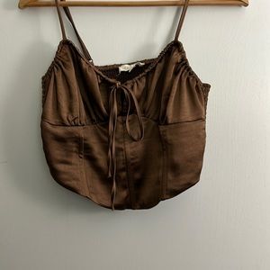 LA hearts pacsun satin corset top